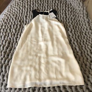 UO - Cream and leather mini dress